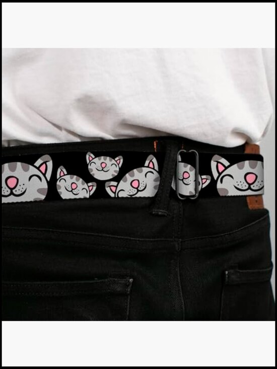 Sequin Embellished Seatbelt Style Buckle Belt 1.5\